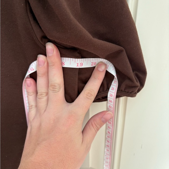 English Factory Knit Woven Mixed Dress Size Medium - Picture 5 of 7